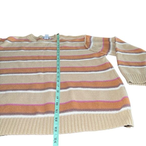 RSQ Womenβs Stripe Oversized Crewneck Sweater Size M - Picture 6 of 7